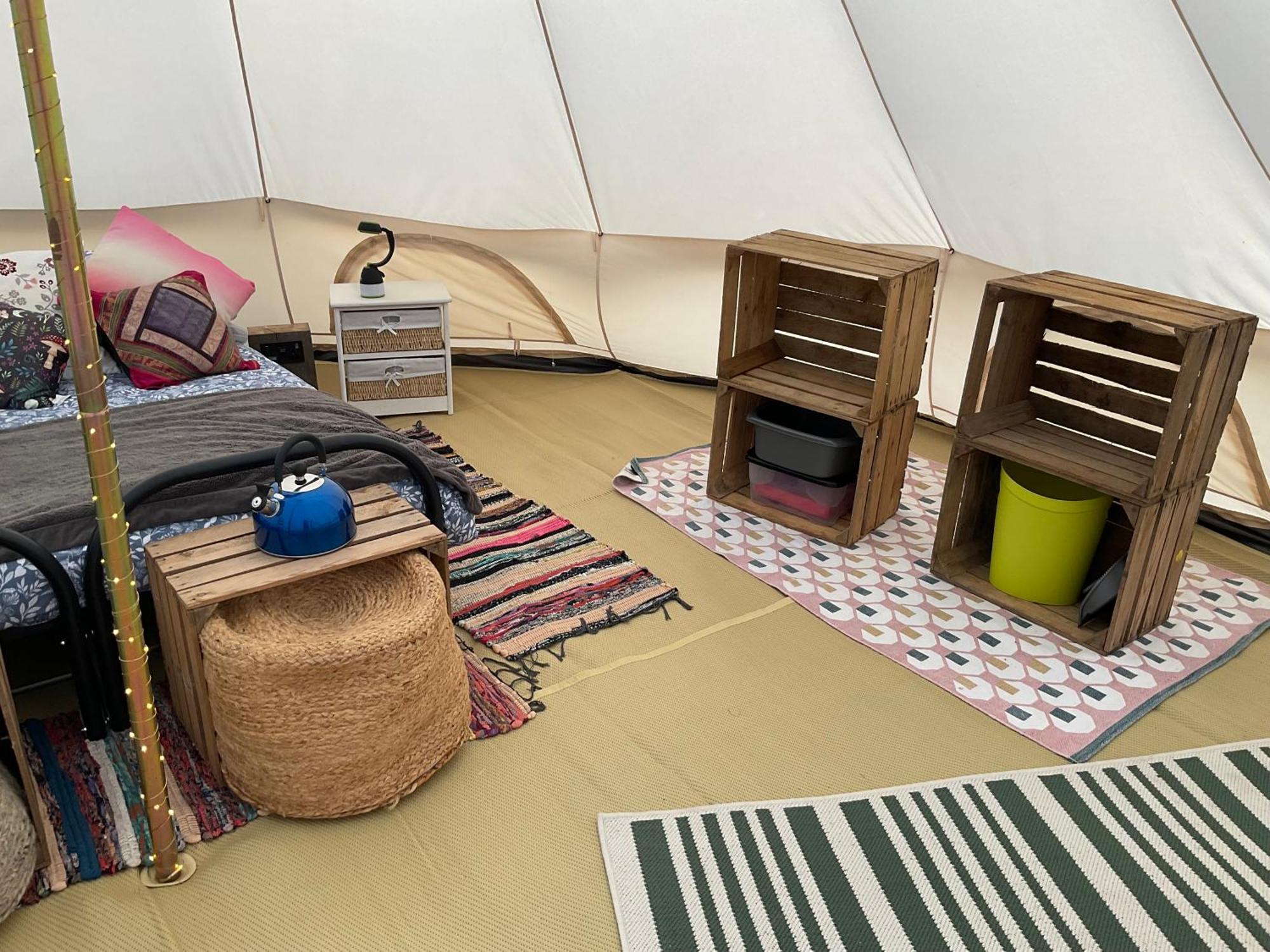 Glamping Meadow Bell Tent Stithians Kültér fotó