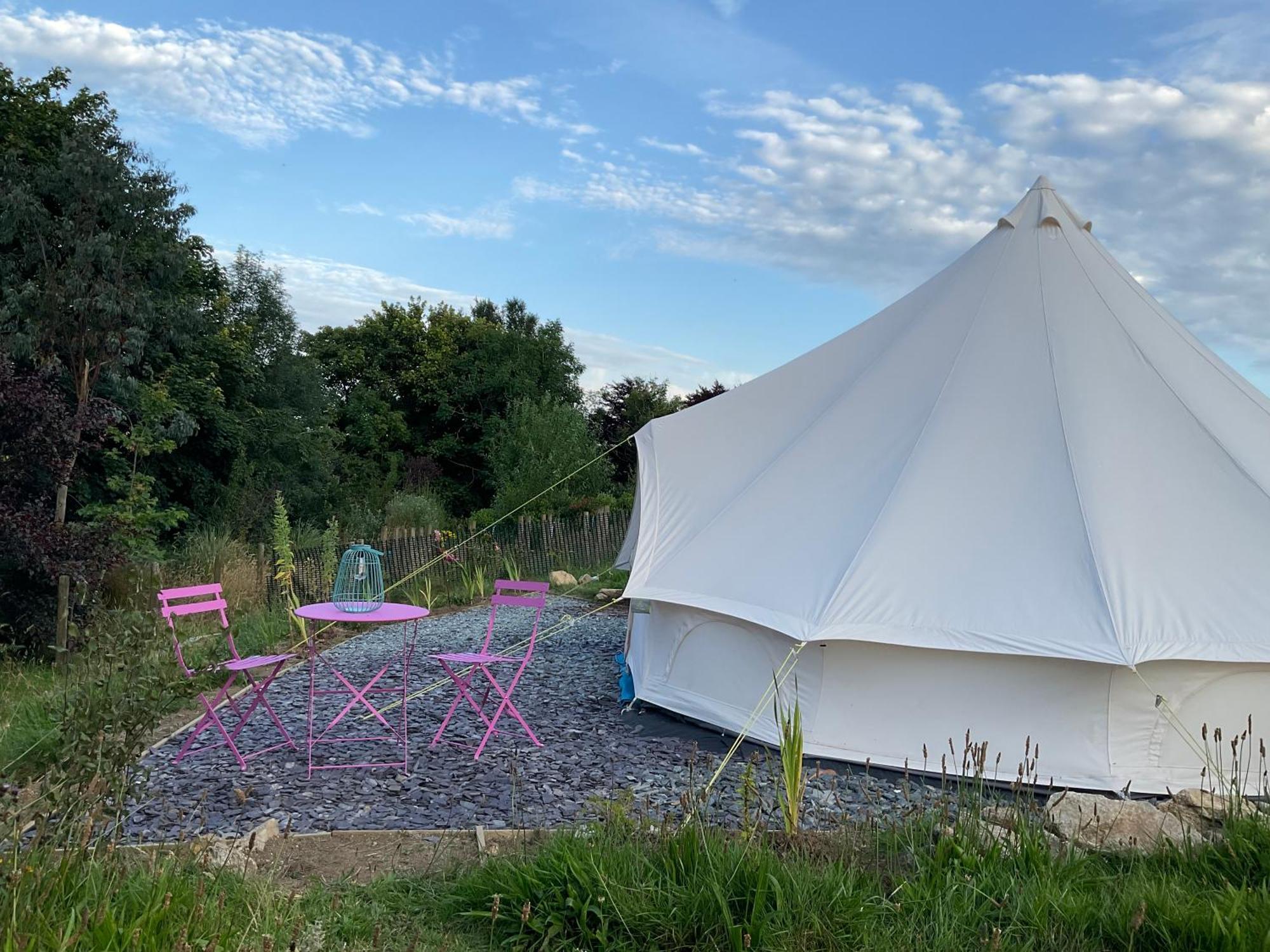 Glamping Meadow Bell Tent Stithians Kültér fotó