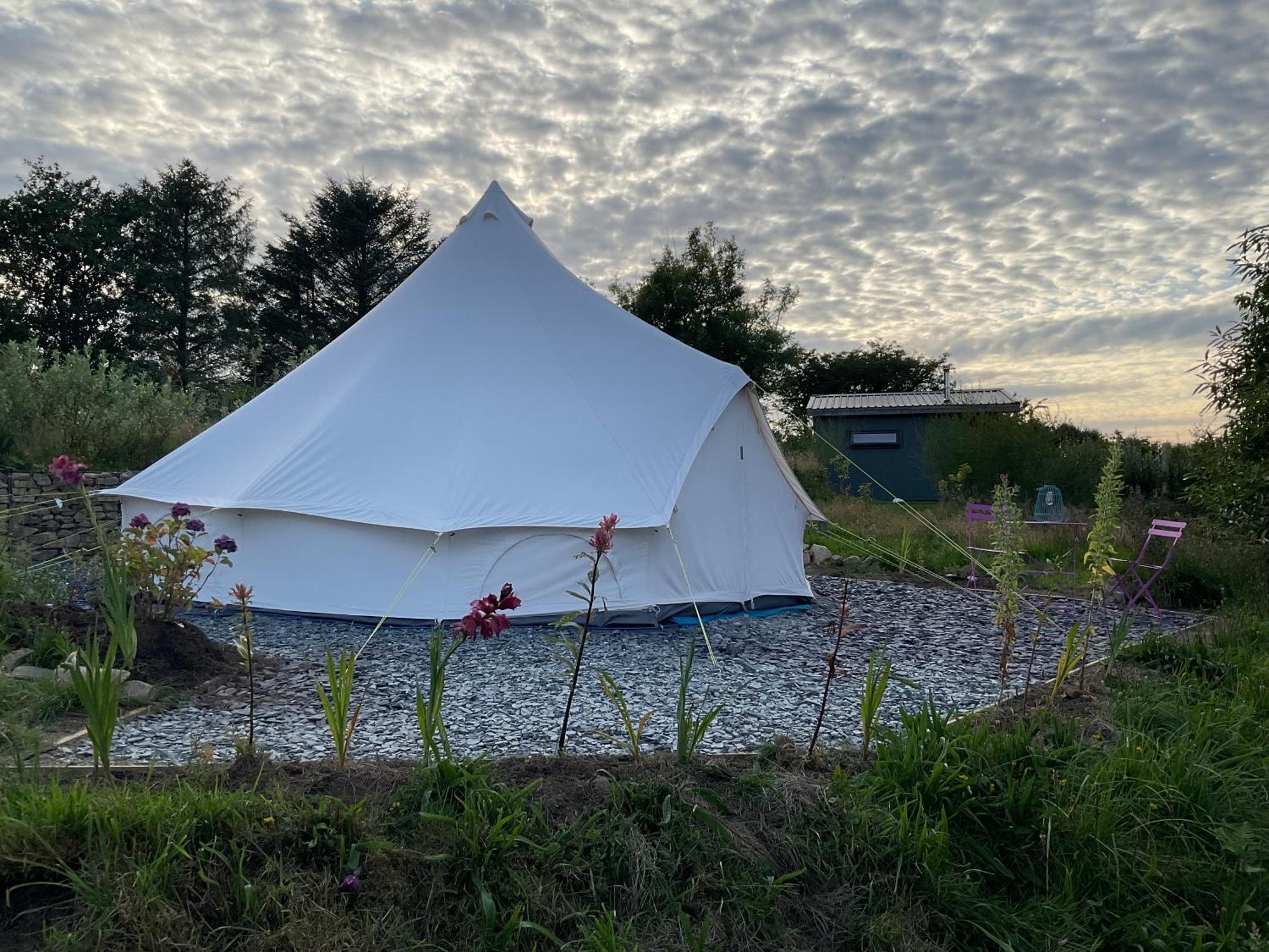 Glamping Meadow Bell Tent Stithians Kültér fotó