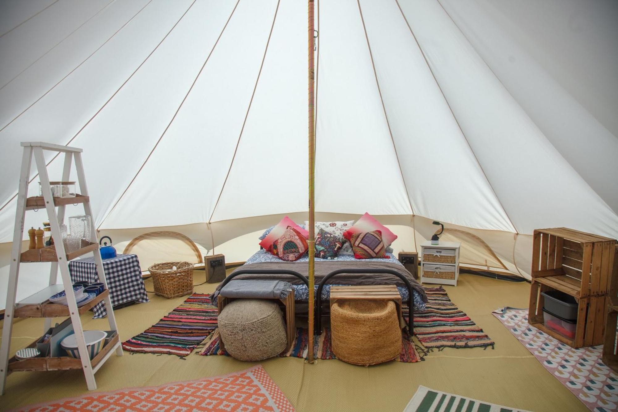 Glamping Meadow Bell Tent Stithians Kültér fotó