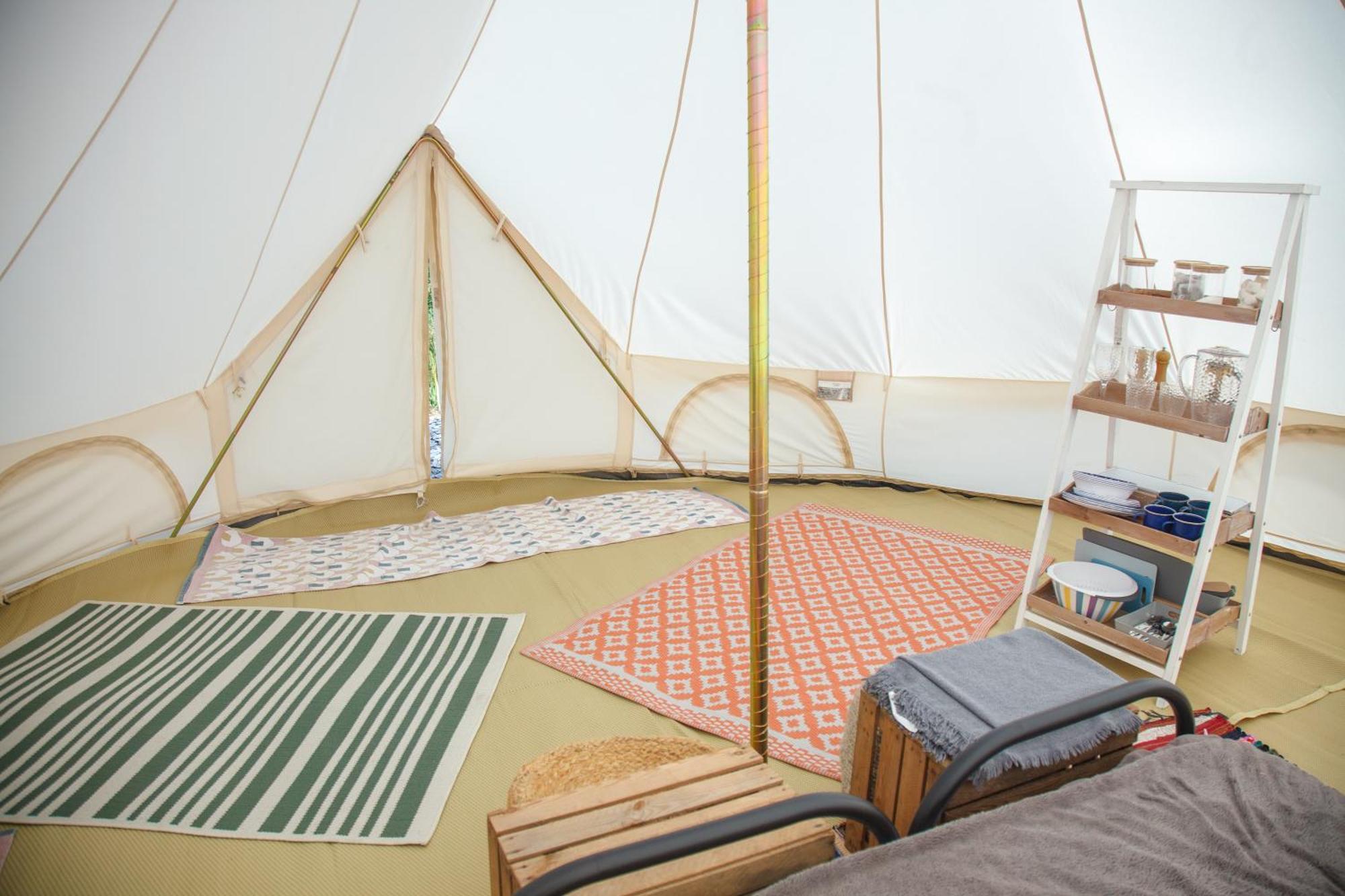 Glamping Meadow Bell Tent Stithians Kültér fotó