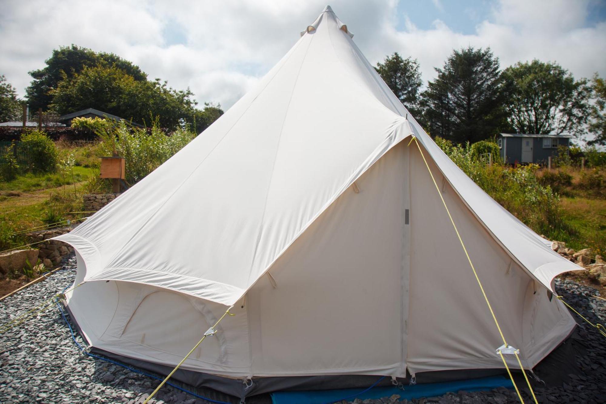 Glamping Meadow Bell Tent Stithians Kültér fotó